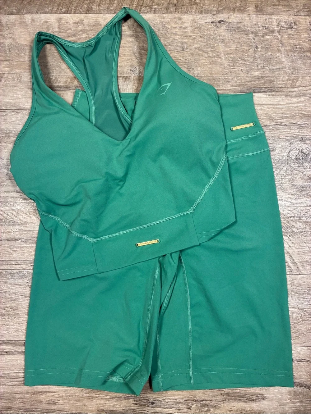 Gymshark x Whitney Simmons Matching Workout Set Tank Sports Bra Shorts